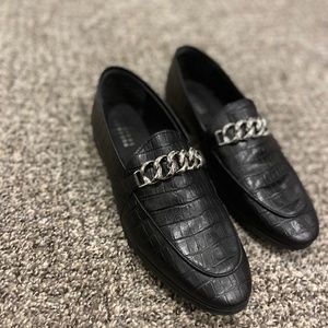 Barneys Black buckled loafers